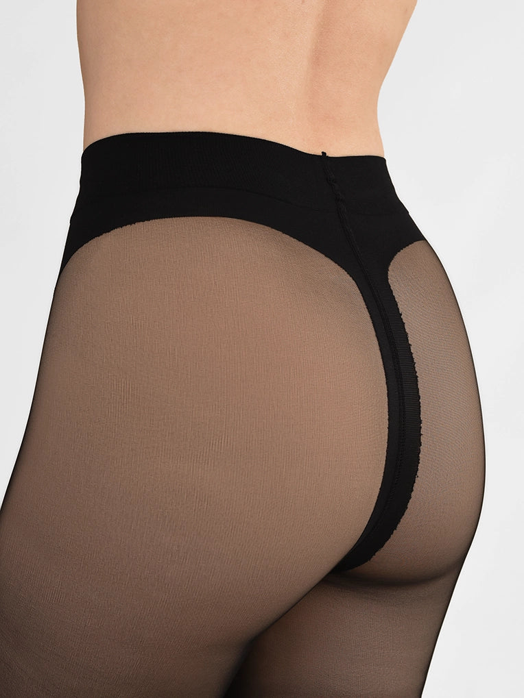 Collant bikini sculptant diaphane 30D
