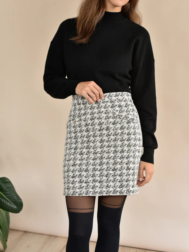 Vicky Off-White Mini Skirt