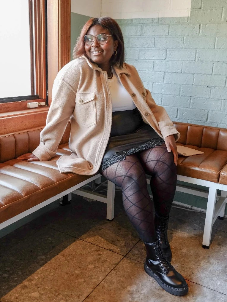 Eco Large Argyle Tights From Rachel