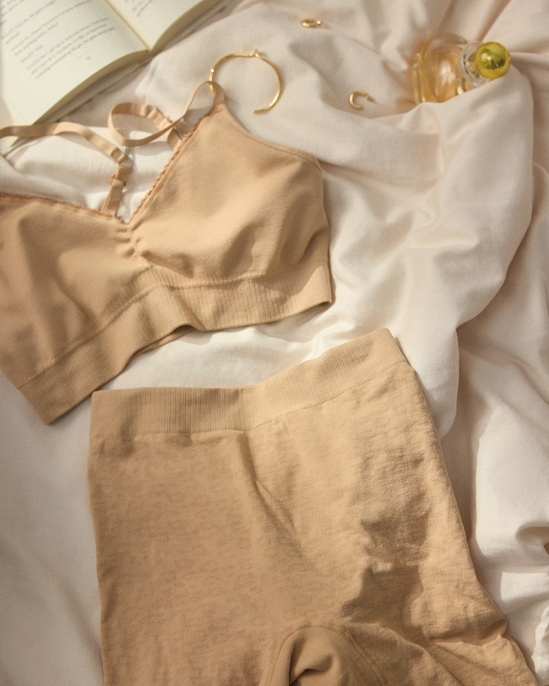 Bralette sans coutures motif léopard - Dune