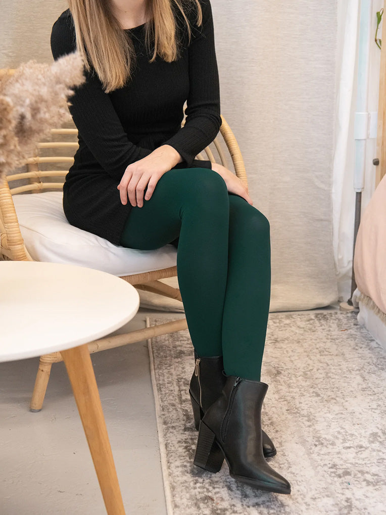 Olive green opaque clearance tights