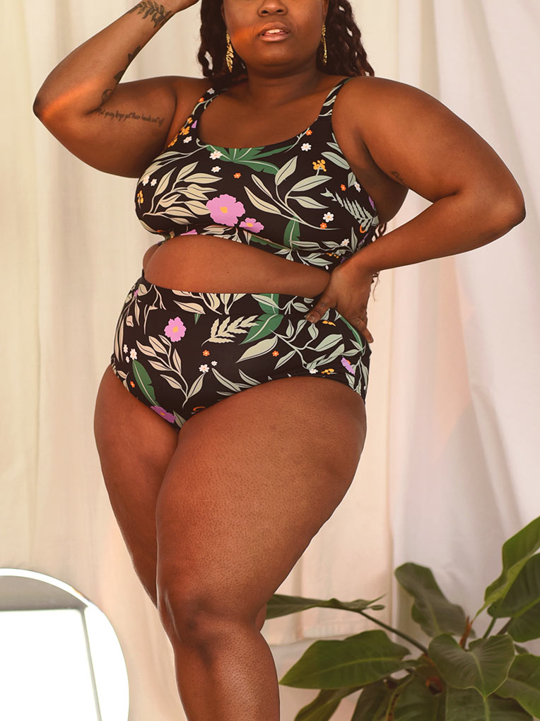 Tropical High Waisted Bikini Bottom – From Rachel
